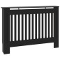 vidaXL Cubierta para radiador MDF negro 112x19x81,5 cm vidaXL Cubierta para radiador MDF negro 112x19x81,5 cm