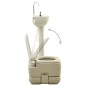 vidaXL Set de inodoro 10+10L y lavabo portátil de camping 20L gris vidaXL Set de inodoro 10+10L y lavabo portátil de camping 20L gris