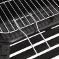 vidaXL Barbacoa de carbón con ruedas acero negro vidaXL Barbacoa de carbón con ruedas acero negro