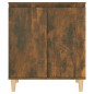 vidaXL Aparador madera contrachapada color roble ahumado 60x35x70 cm