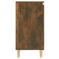 vidaXL Aparador madera contrachapada color roble ahumado 60x35x70 cm