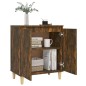 vidaXL Aparador madera contrachapada color roble ahumado 60x35x70 cm