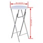 vidaXL Mesas altas plegables 4 unidades MDF blancas vidaXL Mesas altas plegables 4 unidades MDF blancas
