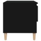vidaXL Mesitas de noche 2 uds contrachapada negro 50x46x50 cm vidaXL Mesitas de noche 2 uds contrachapada negro 50x46x50 cm