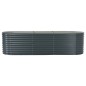 vidaXL Arriate de acero galvanizado gris 320x80x81 cm vidaXL Arriate de acero galvanizado gris 320x80x81 cm