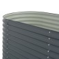 vidaXL Arriate de acero galvanizado gris 320x80x81 cm vidaXL Arriate de acero galvanizado gris 320x80x81 cm