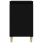 vidaXL Mesitas de noche 2 uds madera contrachapada negro 40x35x70 cm