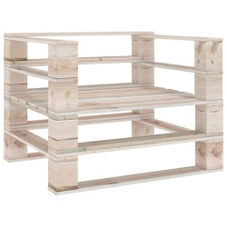 vidaXL Sofá de palets de jardín madera de pino impregnada