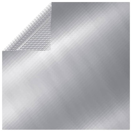 vidaXL Cubierta de piscina PE plateado 450x220 cm