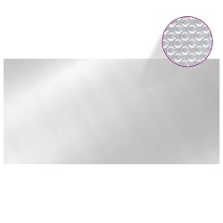 vidaXL Cubierta de piscina PE plateado 450x220 cm