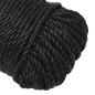 vidaXL Cuerda de trabajo polipropileno negro 8 mm 50 m vidaXL Cuerda de trabajo polipropileno negro 8 mm 50 m