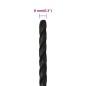 vidaXL Cuerda de trabajo polipropileno negro 8 mm 50 m vidaXL Cuerda de trabajo polipropileno negro 8 mm 50 m