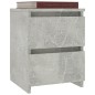 vidaXL Mesitas de noche 2 uds aglomerado gris hormigón 30x30x40 cm vidaXL Mesitas de noche 2 uds aglomerado gris hormigón 30x30x40 cm