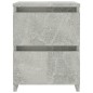 vidaXL Mesitas de noche 2 uds aglomerado gris hormigón 30x30x40 cm vidaXL Mesitas de noche 2 uds aglomerado gris hormigón 30x30x40 cm
