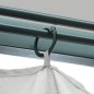 vidaXL Cenador con cortina color crema aluminio 300x300 cm vidaXL Cenador con cortina color crema aluminio 300x300 cm