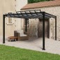 vidaXL Cenador con techo persiana 3x3 m tela y aluminio antracita vidaXL Cenador con techo persiana 3x3 m tela y aluminio antracita