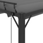 vidaXL Cenador con techo persiana 3x3 m tela y aluminio antracita vidaXL Cenador con techo persiana 3x3 m tela y aluminio antracita