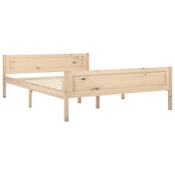 vidaXL Estructura de cama de madera de pino maciza 140x200 cm 