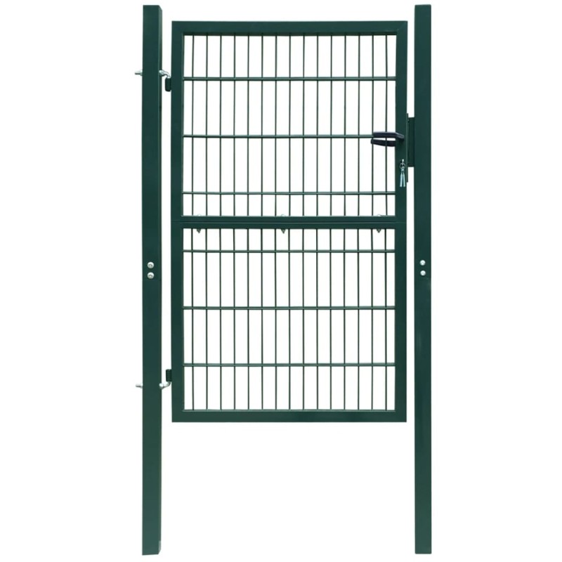 vidaXL Cancela de valla 2D individual verde 106x190 cm vidaXL Cancela de valla 2D individual verde 106x190 cm