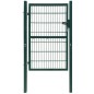 vidaXL Cancela de valla 2D individual verde 106x190 cm vidaXL Cancela de valla 2D individual verde 106x190 cm