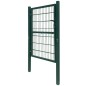 vidaXL Cancela de valla 2D individual verde 106x190 cm vidaXL Cancela de valla 2D individual verde 106x190 cm