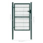 vidaXL Cancela de valla 2D individual verde 106x190 cm vidaXL Cancela de valla 2D individual verde 106x190 cm
