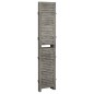 vidaXL Biombo de 3 paneles de madera maciza gris 106,5x166 cm vidaXL Biombo de 3 paneles de madera maciza gris 106,5x166 cm