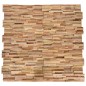 vidaXL Paneles de revestimiento de pared 3D 10 uds madera teca 1,08 m² vidaXL Paneles de revestimiento de pared 3D 10 uds madera teca 1,08 m²