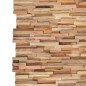 vidaXL Paneles de revestimiento de pared 3D 10 uds madera teca 1,08 m² vidaXL Paneles de revestimiento de pared 3D 10 uds madera teca 1,08 m²