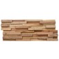 vidaXL Paneles de revestimiento de pared 3D 10 uds madera teca 1,08 m² vidaXL Paneles de revestimiento de pared 3D 10 uds madera teca 1,08 m²