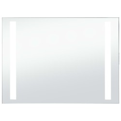 vidaXL Espejo de pared de baño con LED 100x60 cm