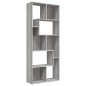 vidaXL Estantería de madera contrachapada gris Sonoma 67x24x161 cm vidaXL Estantería de madera contrachapada gris Sonoma 67x24x161 cm