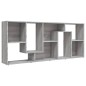 vidaXL Estantería de madera contrachapada gris Sonoma 67x24x161 cm vidaXL Estantería de madera contrachapada gris Sonoma 67x24x161 cm