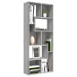vidaXL Estantería de madera contrachapada gris Sonoma 67x24x161 cm vidaXL Estantería de madera contrachapada gris Sonoma 67x24x161 cm