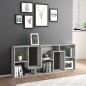 vidaXL Estantería de madera contrachapada gris Sonoma 67x24x161 cm vidaXL Estantería de madera contrachapada gris Sonoma 67x24x161 cm