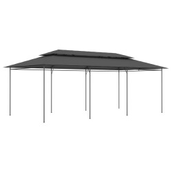 vidaXL Cenador gris antracita 600x298x270 cm