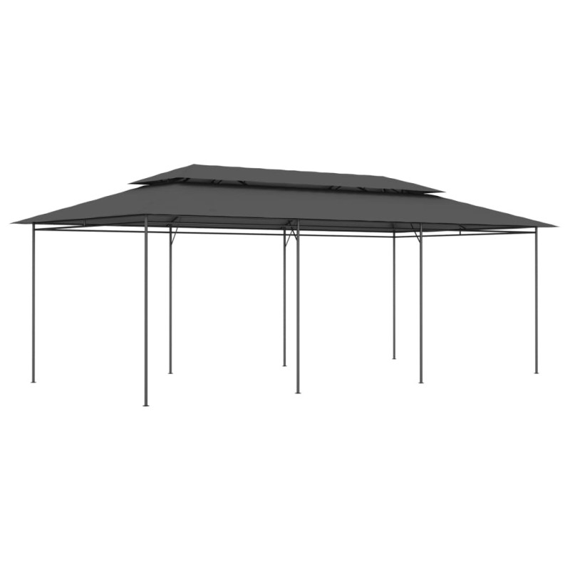 vidaXL Cenador gris antracita 600x298x270 cm vidaXL Cenador gris antracita 600x298x270 cm