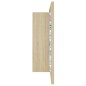 vidaXL Armario espejo de baño LED acrílico roble Sonoma 80x12x45 cm vidaXL Armario espejo de baño LED acrílico roble Sonoma 80x12x45 cm