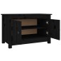 vidaXL Armario zapatero de madera maciza de pino negro 70x38x45,5 cm vidaXL Armario zapatero de madera maciza de pino negro 70x38x45,5 cm