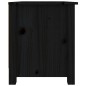 vidaXL Armario zapatero de madera maciza de pino negro 70x38x45,5 cm vidaXL Armario zapatero de madera maciza de pino negro 70x38x45,5 cm