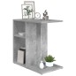 vidaXL Mesa auxiliar de madera contrachapada gris hormigón 50x30x50 cm vidaXL Mesa auxiliar de madera contrachapada gris hormigón 50x30x50 cm