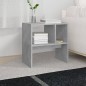 vidaXL Mesa auxiliar de madera contrachapada gris hormigón 50x30x50 cm vidaXL Mesa auxiliar de madera contrachapada gris hormigón 50x30x50 cm