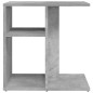 vidaXL Mesa auxiliar de madera contrachapada gris hormigón 50x30x50 cm vidaXL Mesa auxiliar de madera contrachapada gris hormigón 50x30x50 cm