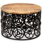 vidaXL Mesa de centro de madera de mango maciza 60x40 cm vidaXL Mesa de centro de madera de mango maciza 60x40 cm