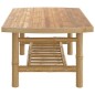 vidaXL Mesa de centro de jardín bambú 90x55x37 cm vidaXL Mesa de centro de jardín bambú 90x55x37 cm