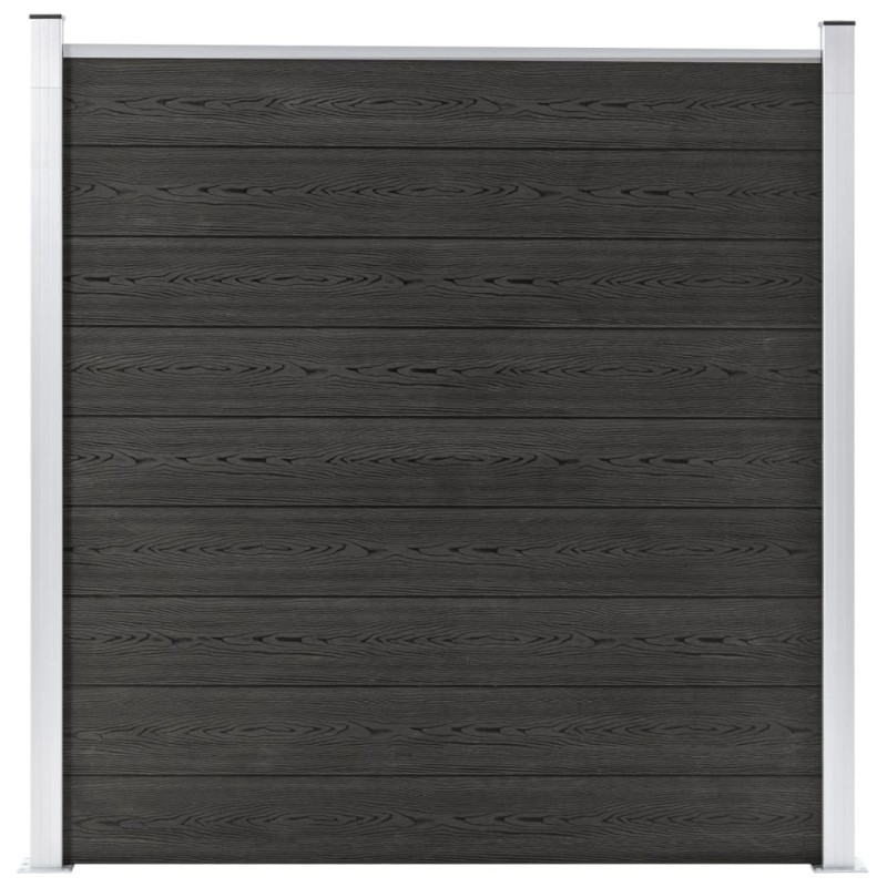vidaXL Valla de jardín de WPC gris 180x186 cm vidaXL Valla de jardín de WPC gris 180x186 cm