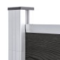 vidaXL Valla de jardín de WPC gris 180x186 cm vidaXL Valla de jardín de WPC gris 180x186 cm