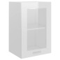 vidaXL Armario colgante cristal de ingeniería blanco brillo 40x31x60cm vidaXL Armario colgante cristal de ingeniería blanco brillo 40x31x60cm