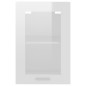 vidaXL Armario colgante cristal de ingeniería blanco brillo 40x31x60cm vidaXL Armario colgante cristal de ingeniería blanco brillo 40x31x60cm