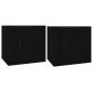 vidaXL Mesitas de noche 2 unidades color negro 50x39x47 cm vidaXL Mesitas de noche 2 unidades color negro 50x39x47 cm